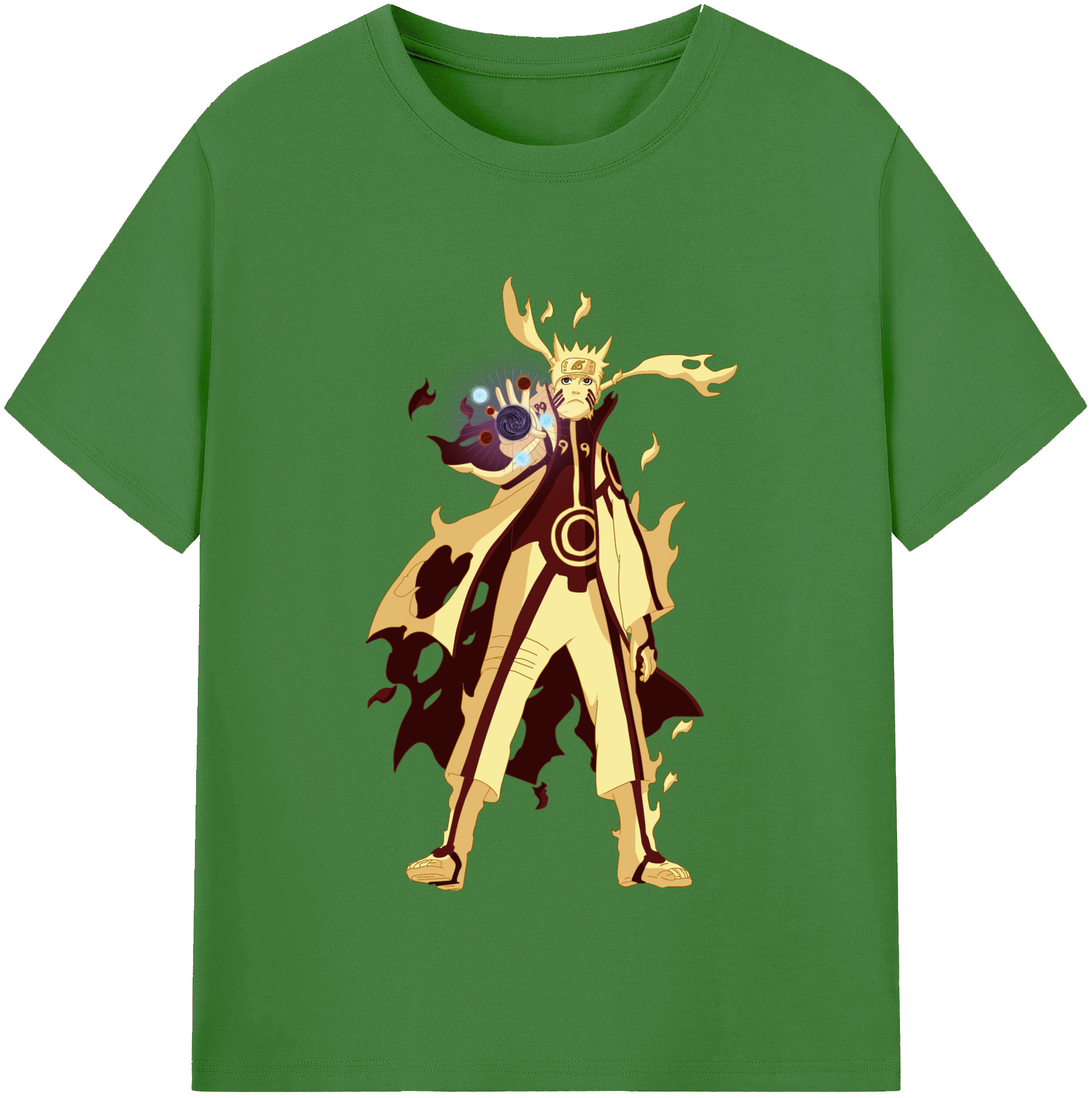 NARUTO -ナルト- うずまき ナルト Uzumaki Naruto レディースカジュアルプリントTシャツ（綿100％）